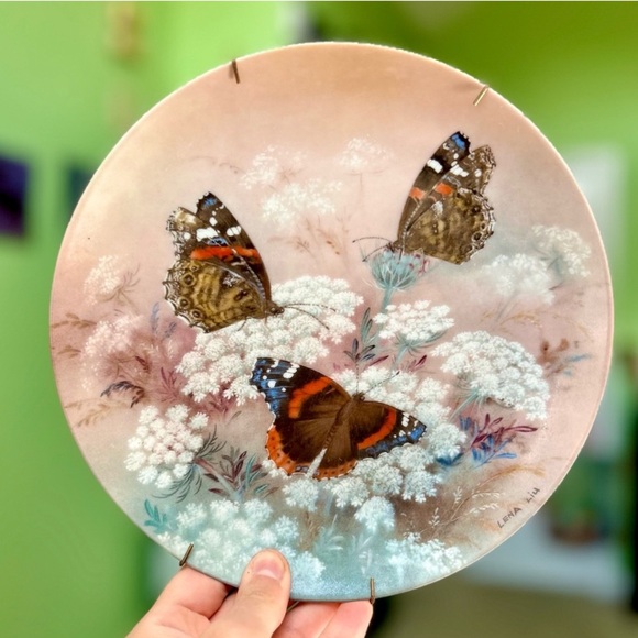 The Bradford Exchange Other - ❌SOLD  Bradex Red Admirals Wall Hanging Butterfly Plate Decor Art